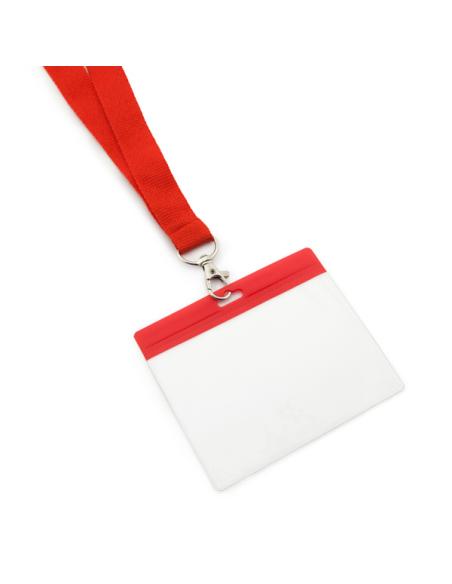 Identificador reutilizable Adalid transparente borde a color PERSONALIZABLE