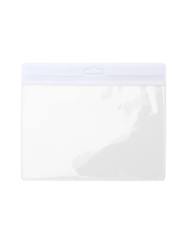 Identificador reutilizable Adalid transparente borde a color PERSONALIZABLE
