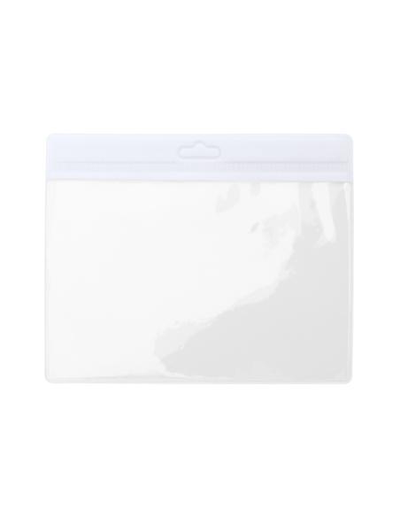 Identificador reutilizable Adalid transparente borde a color PERSONALIZABLE