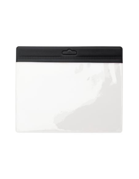 Identificador reutilizable Adalid transparente borde a color PERSONALIZABLE