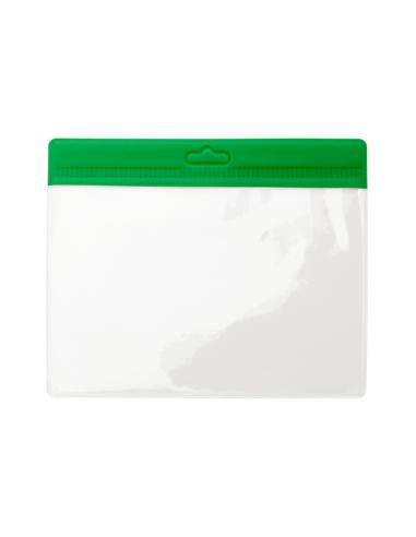 Identificador reutilizable Adalid transparente borde a color PERSONALIZABLE
