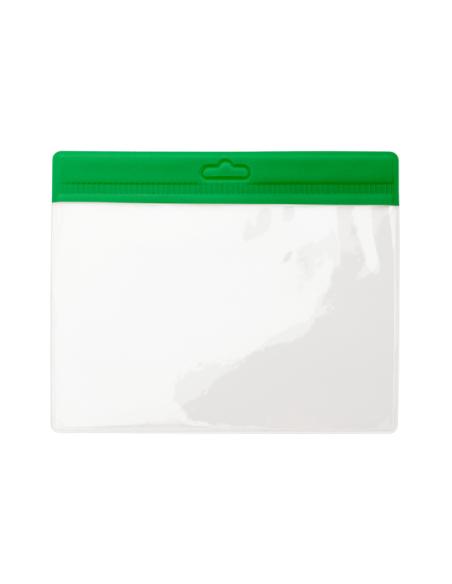 Identificador reutilizable Adalid transparente borde a color PERSONALIZABLE