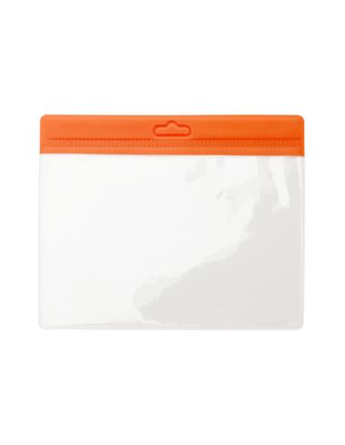 Identificador reutilizable Adalid transparente borde a color PERSONALIZABLE