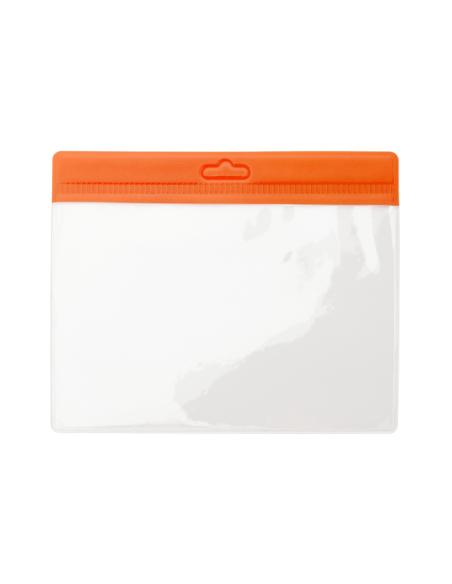 Identificador reutilizable Adalid transparente borde a color PERSONALIZABLE