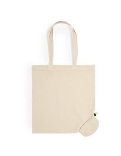 Bolsa de algodón orgánico 120g/m2 Donostia natural plegable PERSONALIZABLE 2