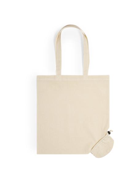 Bolsa de algodón orgánico 120g/m2 Donostia natural plegable PERSONALIZABLE