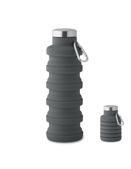 Botella reutilizable de silicona Ludwigshafen plegable 500ml PERSONALIZABLE