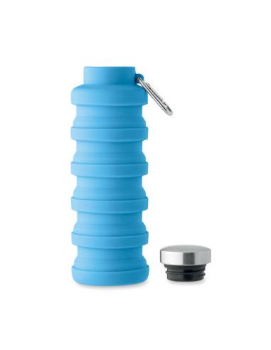 Botella reutilizable de silicona Ludwigshafen plegable 500ml PERSONALIZABLE