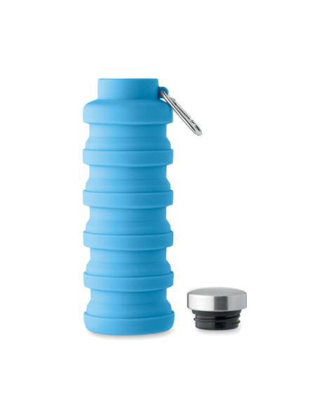 Botella reutilizable de silicona Ludwigshafen plegable 500ml PERSONALIZABLE