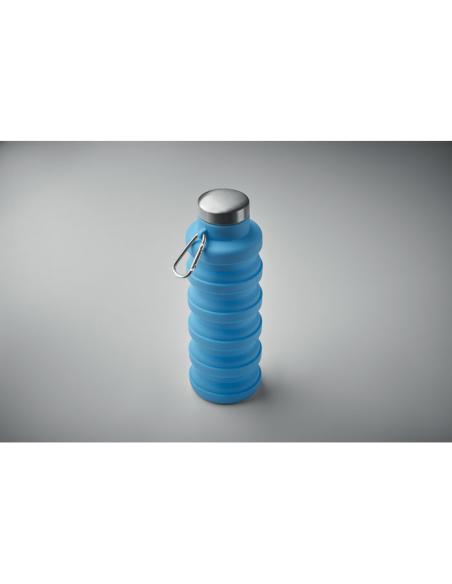 Botella reutilizable de silicona Ludwigshafen plegable 500ml PERSONALIZABLE