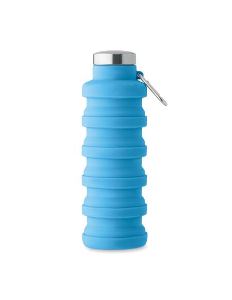 Botella reutilizable de silicona Ludwigshafen plegable 500ml PERSONALIZABLE