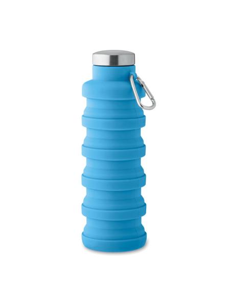 Botella reutilizable de silicona Ludwigshafen plegable 500ml PERSONALIZABLE