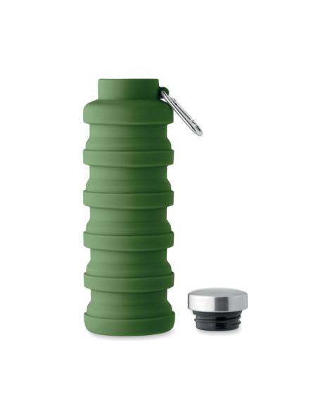Botella reutilizable de silicona Ludwigshafen plegable 500ml PERSONALIZABLE
