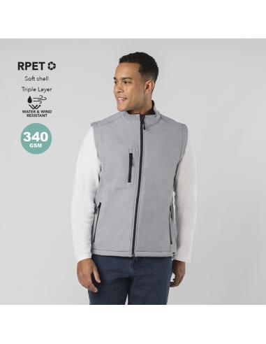 Chaleco de RPET 340g/m2 Handricks 3 capas resistente al viento y agua PERSONALIZABLE