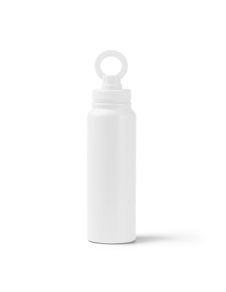 Botella de acero inoxidable reciclado Los Barros doble capa asa para móvil 1 litro PERSONALIZABLE