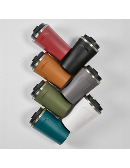 Vaso térmico de acero inoxidable reciclado Limpopo doble capa 490ml PERSONALIZABLE