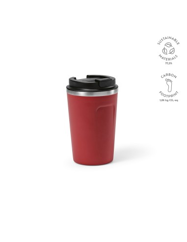 Vaso térmico de acero inoxidable reciclado Limpopo doble capa 490ml PERSONALIZABLE