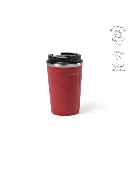 Vaso térmico de acero inoxidable reciclado Limpopo doble capa 490ml PERSONALIZABLE