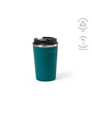 Vaso térmico de acero inoxidable reciclado Limpopo doble capa 490ml PERSONALIZABLE