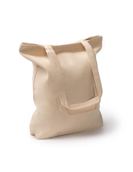Bolsa de tela Las Nieves algodón 230g/m2 con fuelle y cierre cremallera PERSONALIZABLE