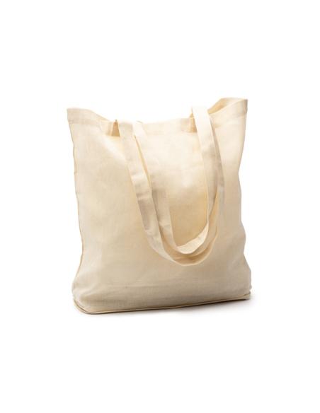 Bolsa de tela plegable Las Galanas algodón 110g/m2 con base de yute PERSONALIZABLE