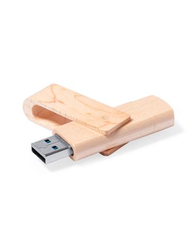 Memoria USB de madera Kluivert OTG 16GB PERSONALIZABLE