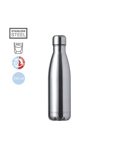 Botella de acero inoxidable Orihuela doble capa 550ml PERSONALIZABLE
