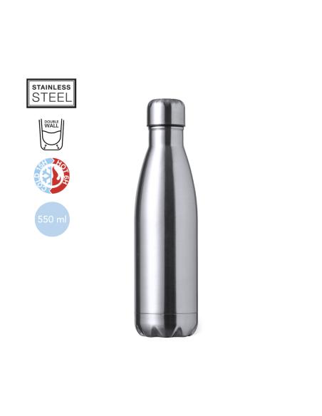 Botella de acero inoxidable Orihuela doble capa 550ml PERSONALIZABLE