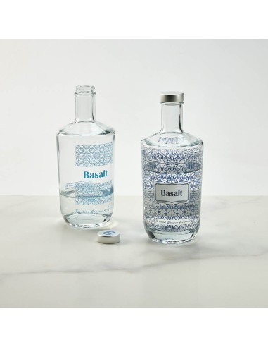Botella de cristal Gastro Edition Lyon con tapón plateado 750ml PERSONALIZABLE