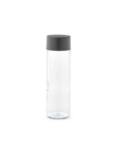 Botella de cristal Gastro Edition Rouen con tapón negro 750ml PERSONALIZABLE