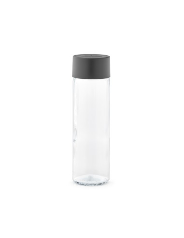 Botella de cristal Gastro Edition Rouen con tapón negro 750ml PERSONALIZABLE