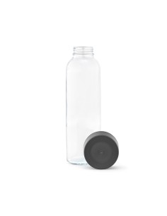 Botella de cristal Gastro Edition Rouen con tapón negro 750ml PERSONALIZABLE 2