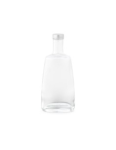 Botella de cristal Gastro Edition Toulouse con tapón plateado 700ml PERSONALIZABLE
