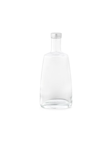 Botella de cristal Gastro Edition Toulouse con tapón plateado 700ml PERSONALIZABLE