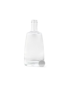 Botella de cristal Gastro Edition Toulouse con tapón plateado 700ml PERSONALIZABLE 2