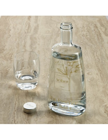 Botella de cristal Gastro Edition Toulouse con tapón plateado 700ml PERSONALIZABLE