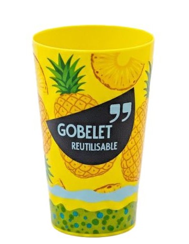 Vaso de PP reutilizable rígido Summerfest full color 330ml PERSONALIZABLE