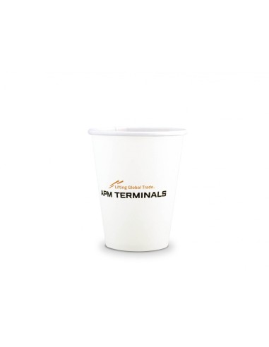 Vaso de cartón y PE de pared simple 220ml PERSONALIZABLE