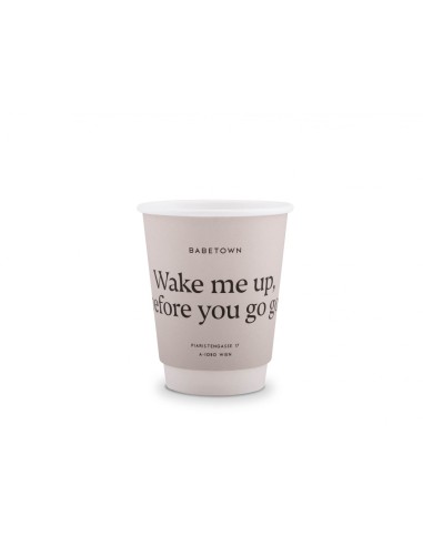 Vaso de cartón de doble pared 220ml PERSONALIZABLE