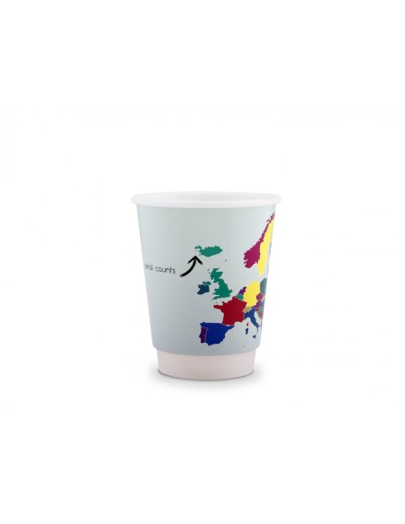 Vaso de cartón de doble pared 220ml PERSONALIZABLE