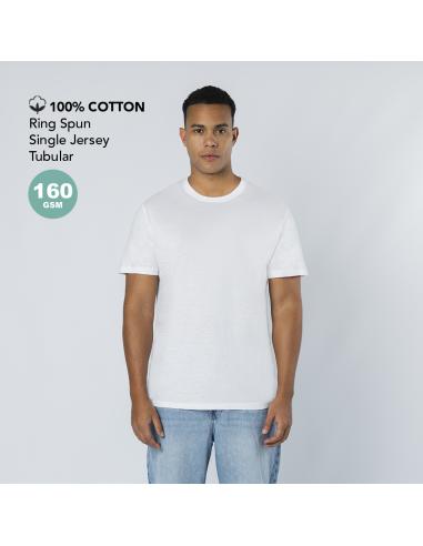 Camiseta algodón 160g/m2 Seiyo blanco unisex PERSONALIZABLE