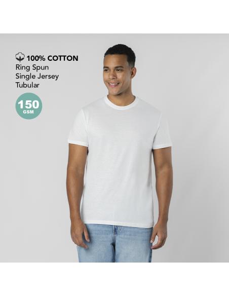 Camiseta algodón 150g/m2 Epika blanco unisex PERSONALIZABLE