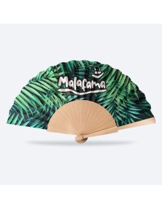 Abanico Mura de varillas de madera y tela de poliéster totalmente PERSONALIZABLE 2