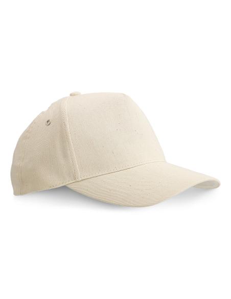 Gorra de algodón natural 170g/m2 Bailey 5 paneles PERSONALIZABLE