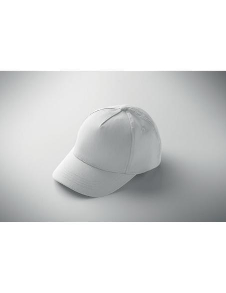 Gorra infantil de algodón 180g/m2 Rupia 5 paneles cierre velcro PERSONALIZABLE