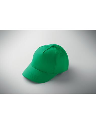 Gorra infantil de algodón 180g/m2 Rupia 5 paneles cierre velcro PERSONALIZABLE
