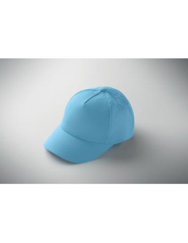 Gorra infantil de algodón 180g/m2 Rupia 5 paneles cierre velcro PERSONALIZABLE