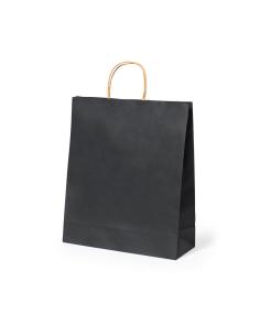 Bolsa de papel reciclado Mepus 100g/m2 color negro PERSONALIZABLE