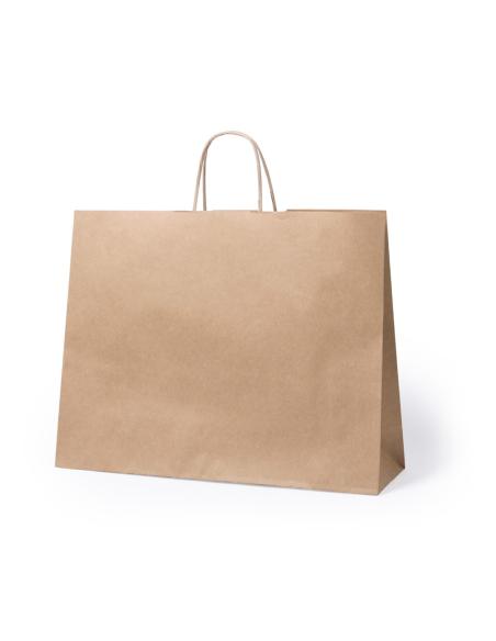 Bolsa de papel reciclado Tobin 100g/m2 grande y ancha kraft PERSONALIZABLE