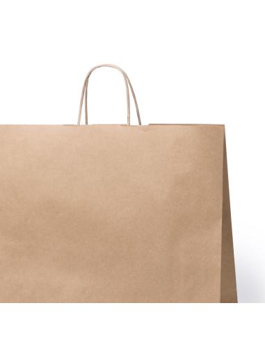 Bolsa de papel reciclado Tobin 100g/m2 grande y ancha kraft PERSONALIZABLE